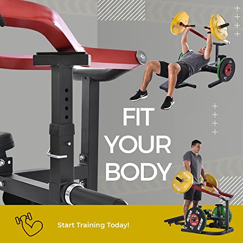 KOZYSFLER Weight Chest Press Bench Red