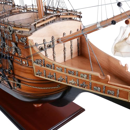 Old Modern Handicrafts Sovereign of The Seas Ship Model Natural Wood