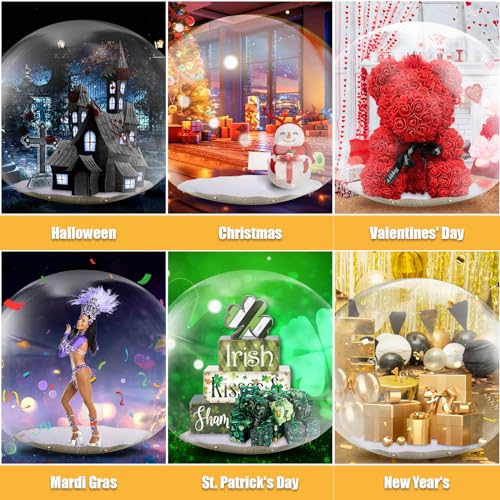 awesmflate 10FT Inflatable Snow Globe Bubble Tent Clear