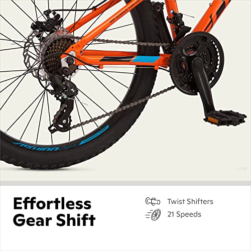Schwinn High Timber ALX Youth Mountain Bike 24-Inch 21-Speed Orange