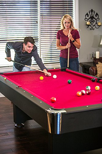 Mizerak Donovan II 8’ Billiard Table Black/Red