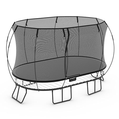 Springfree Large Oval Trampoline 8x13 ft Black