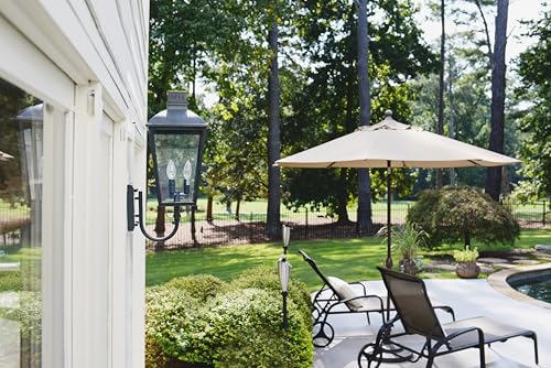 Crystorama Dumont 3 Light Outdoor Sconce Graphite