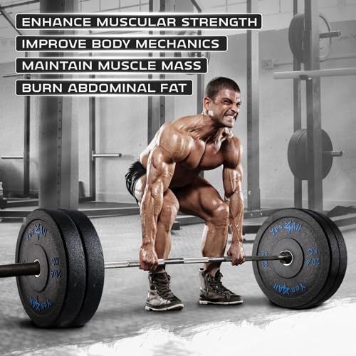 Yes4All Bumper Plate Olympic Weight Plates 45 LBS - G. 10x45lb