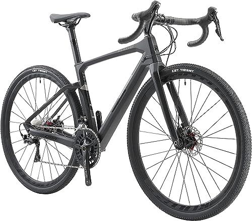 KOOTU Carbon Gravel Road Bike Shimano 105 R7000 22S Disc Brake Black