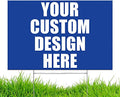 Yard Sign Customized Design - 12" x 18" Double Sided Print with Heavy Duty Metal Wire Stake Stand