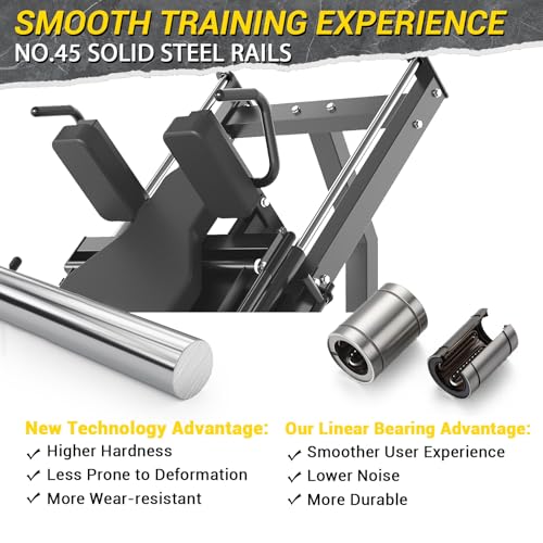 GarveeLife Leg Press Hack Squat Machine Combo Black