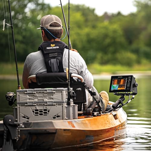 Humminbird XPLORE 9 GPS Fish Finder with Transducer, MEGA Side Imaging+ & HD Touchscreen Display Black