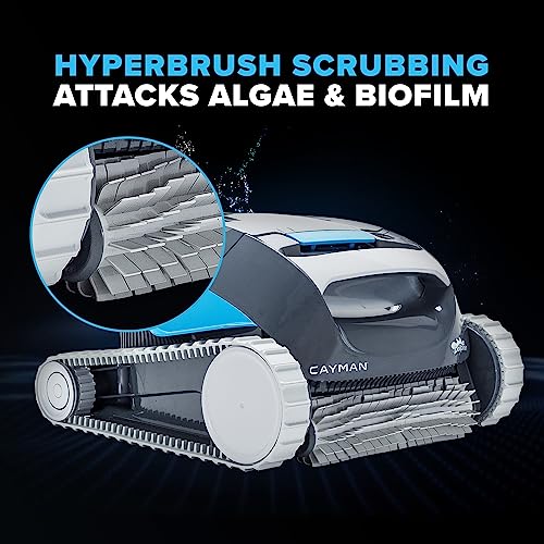 Dolphin Cayman Automatic Robotic Pool Cleaner (2024 Model) - Wall Climbing, Top-Load Filter, HyperBrush