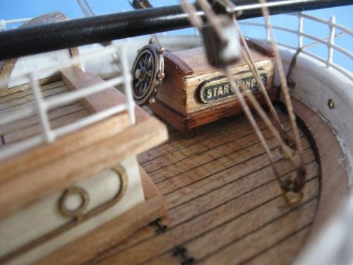 Handcrafted Nautical Decor Hampton Nautical Star of India Model Ship 50" Fully Assembled