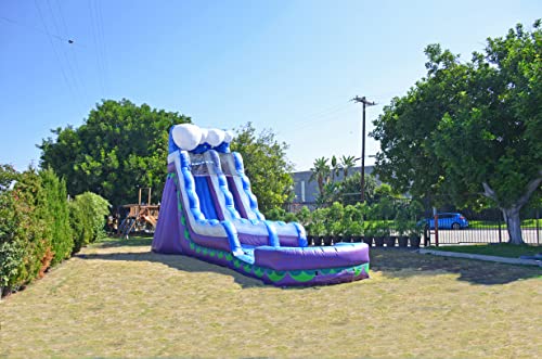JumpOrange 19’ Mermaid Water Slide Inflatable with Splash Pool