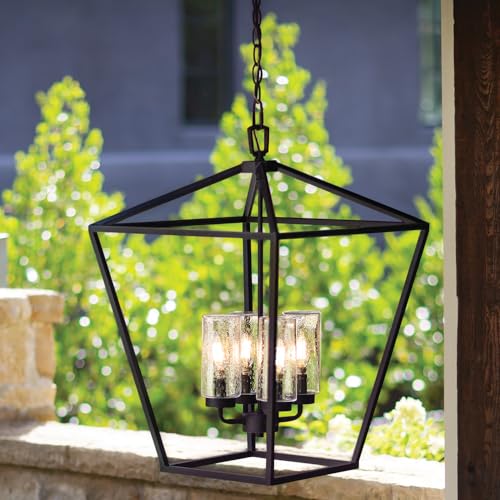 Hinkley Alford Place 12v Outdoor Chandelier Museum Black