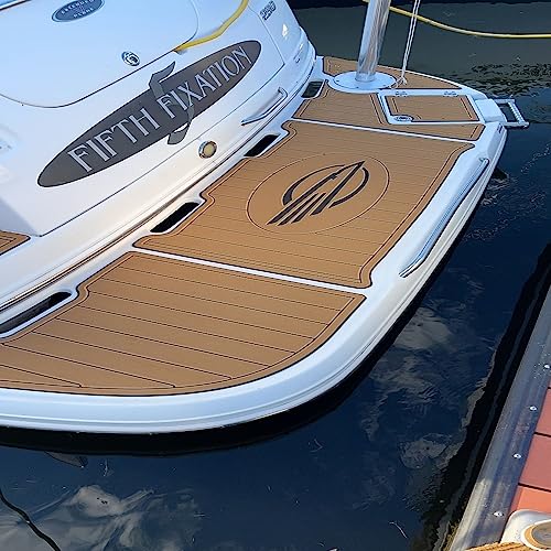 Algasan Boat EVA Faux Teak Decking Floor Mat for 2013 Chaparral 224 Swim Platform - Multiple Color Options
