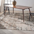 Calvin Klein CK024 Irradiant Abstract Area Rug 9' x 12' Black Ivory