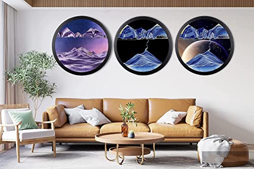 AECEVAN Wall Mount Moving Sand Art Sculpture D
