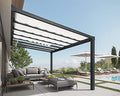 Palram Canopia Stockholm Patio Cover Roof Blinds 11 Ft. x 19 Ft. White