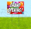 TampaPrinting Grand Opening Yard Sign 18" X 24" with Metal Step Stake