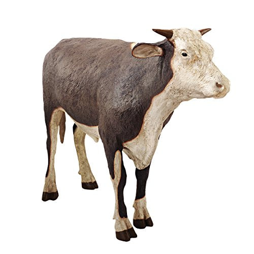 Design Toscano Grand-Scale Hereford Steer Statue Painted