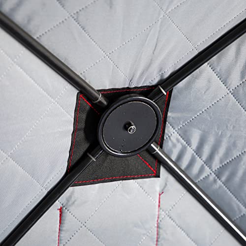 Eskimo Outbreak 650XD Pop-up Portable Insulated Ice Fishing Shelter 5-7 Person Red/Black