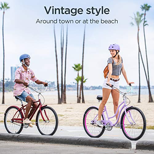 Schwinn Adult Beach Cruiser Bike Purple