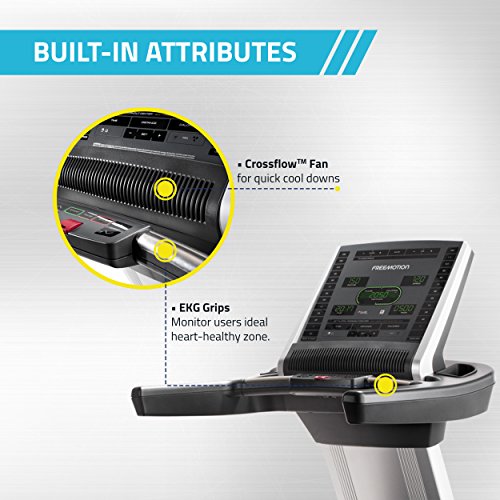 FreeMotion T10.9 Reflex Exercise Treadmill Black Silver