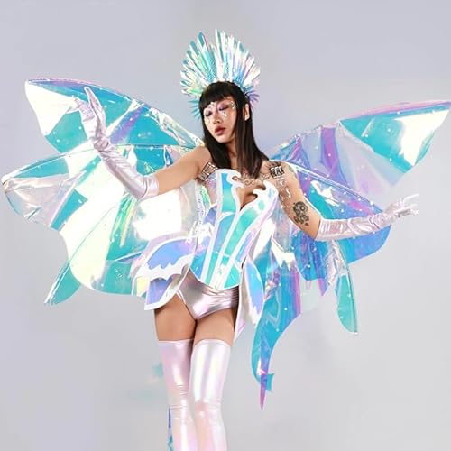 HoHoHuo Nightclub Gogo Dancer Costume Multicolored Medium