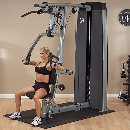 Body-Solid DPLS-F Pro Dual Vertical Press and LAT Machine Grey, Black