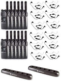 SR-Moto CLS1110 Radios with HKLN4601 Headsets and 6-Unit Charger 12 Pack