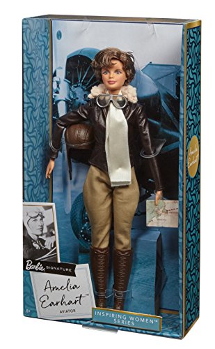 Barbie Inspiring Women Series Amelia Earhart Doll Brown