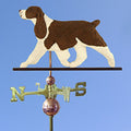 None Springer Spaniel Hand Carved & Painted Weathervane Liver 22 Inch