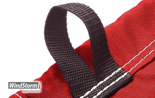 Eevelle Windstorm Pontoon Boat Cover Waterproof MARINEX Fabric Red