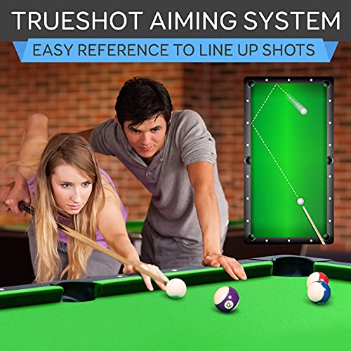 SereneLife Folding Pool Table Green
