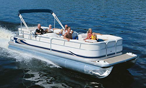TaylorMade Semi-Custom Boat Cover for Pontoon Boats with Outboard Motor, Teal