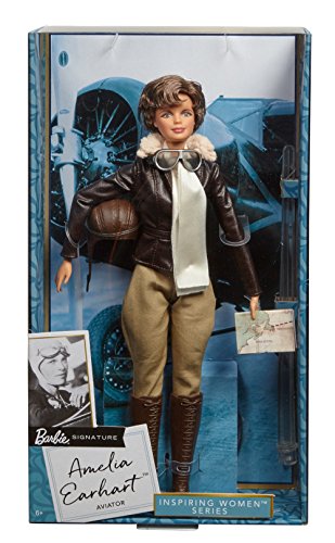 Barbie Inspiring Women Series Amelia Earhart Doll Brown