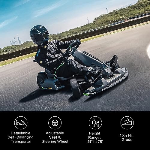 Segway Ninebot Electric GoKart Pro 23mph 15.5 Mile Range Black