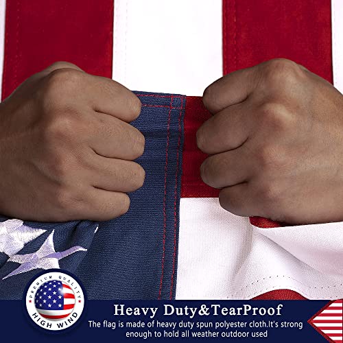 DANF FLAG American Flag 30x50 ft Super Tough Tearproof Spun Polyester