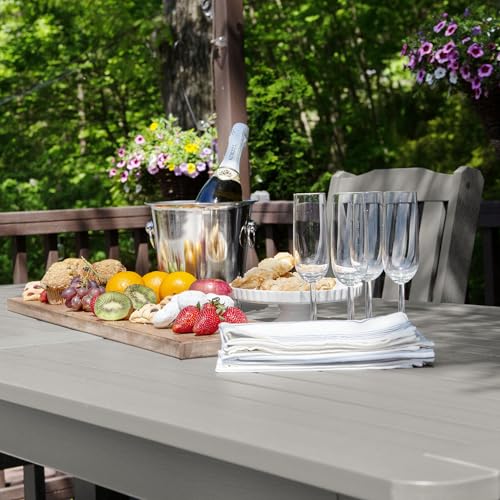 Highwood Lehigh 7pc Rectangular Dining Set 72" x 42" Counter Height Harbor Gray