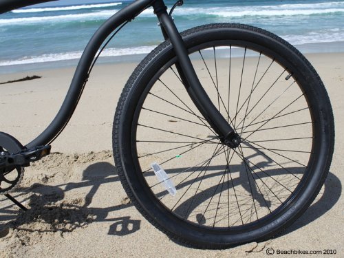 Firmstrong Bruiser Man 3-Speed Beach Cruiser Bicycle Matte Black