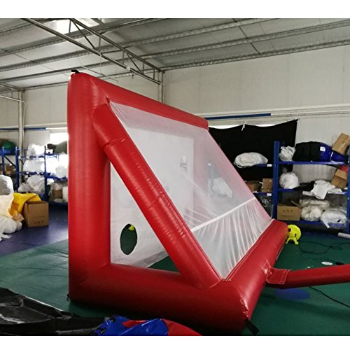 SAYOK Portable Inflatable Football Dart Soccer Goal Target Red
