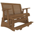 Furniture Barn USA Poly Lumber 4' Plain Rollback Balcony Glider Antique Mahogany