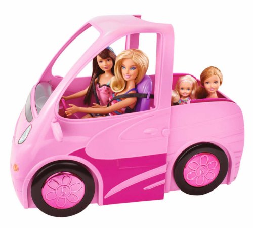 Barbie 2013 Sisters' Deluxe Camper Bundle Play Set with 4 Dolls and RV