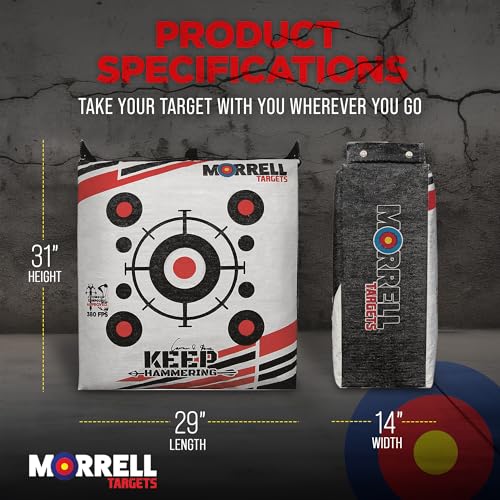 Morrell Keep Hammering Crossbow Archery Bag Target 54 lb 4 Pack White