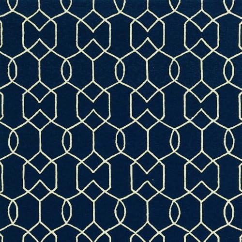 HomeRoots 8' x 11' Navy Blue Moroccan Indoor Outdoor Area Rug