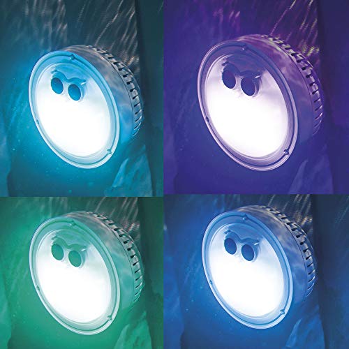 Intex PureSpa Plus Inflatable Hot Tub with LED Light Gray