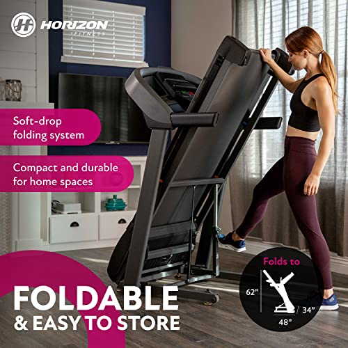 Horizon Fitness T202 Foldable Treadmill Black
