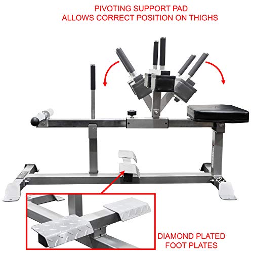 Valor Fitness CC-5 Seated Calf Machine Black Chrome