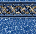 Smartline 33 Round Mystri Gold Unibead Liner | 54" Wall Height | 25 Gauge Vinyl | Above Ground Swimming Pools