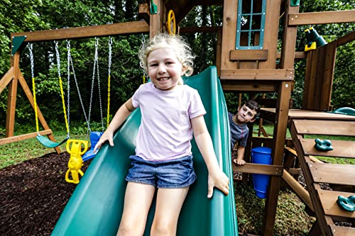 Swing-N-Slide Knightsbridge Plus Swing Set Wood Green