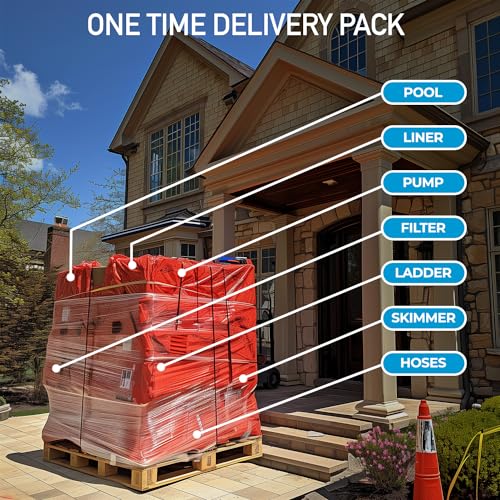 Shop Square 18'x52' Steel Wall Above Ground Pool Kit Silver