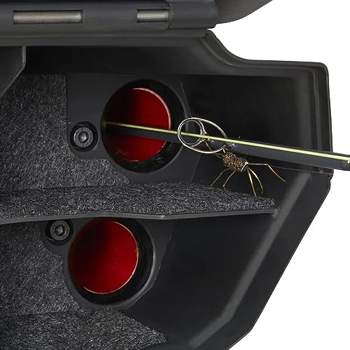 YAKIMA DoubleHaul Customizable Rooftop Fly Rod Carrier with 4 Aluminum Rod Tubes Black